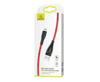USAMS Kabel pleciony U41 microUSB 3m 2A czerwony - 1569119 - zdjęcie 2